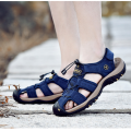 SE19131W Genuine Leather Sandals Men Outdoor Casual Beach Shoes Roman Shoes